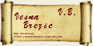 Vesna Brezić vizit kartica